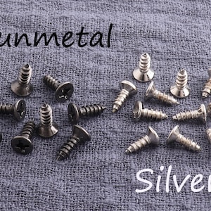 100Pcs 5mm Flat Head Screws for Small Box Hardware,Hinge Screws,Wood screws,Wood screws,restoration hardware