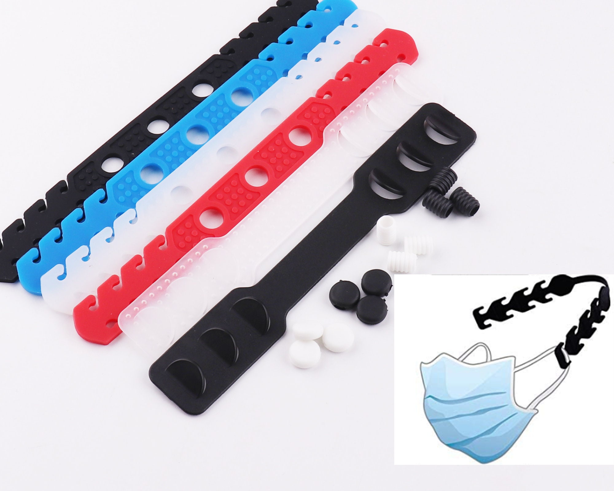 Face Mask Extension Strap/88pcs Face Mask Ear Savers/Elastic Etsy