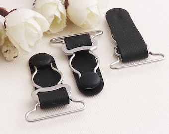 Stockings Clips, Garter Straps, Adjustable Suspender,Stockings clips and Garter strap buckles,Suspender Clips-46mmx25mm*20pcs