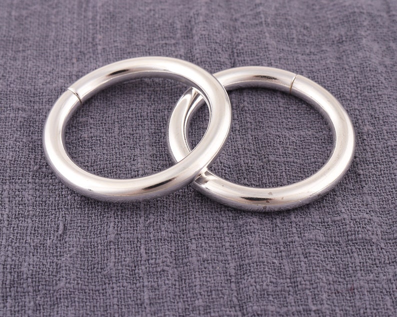 O Ring Silverplated Round Ring 4pcs Handbag O Ring 31mm Etsy