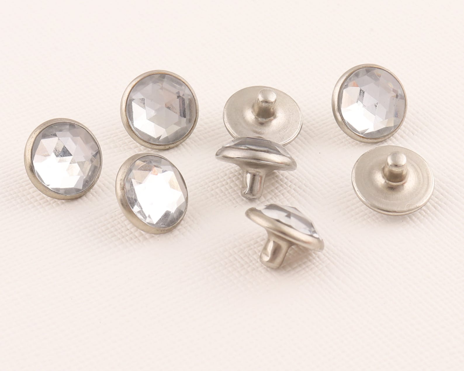 Metal Rivet Silver Crystal Rivets 20pcs Decorative Rivets Etsy