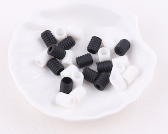 200pcs 6mm Elastic Cord for Masks/Elastic Adjuster Stopper Shape Fastener Notions Sewing DIY/Face Mask Rope Silicone Clip