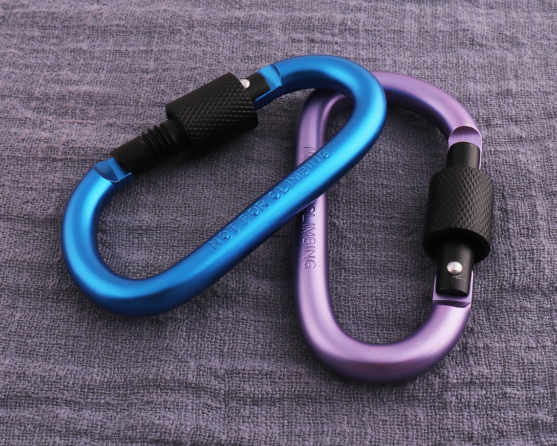 4pcs Heavy Duty Lightweight Small Screwgate Locking Carabiner Etsy