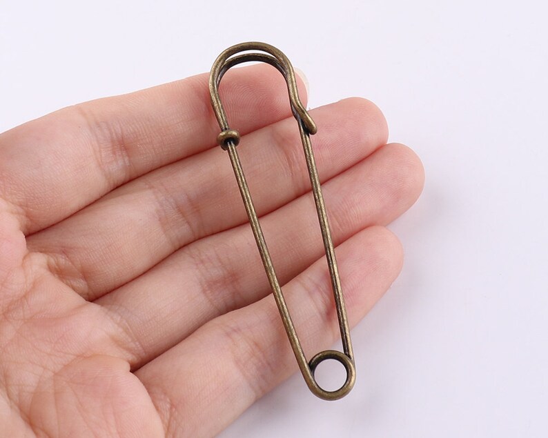 12pcs Sewing Safety Pinsdecorative Pins bronze Safety Etsy