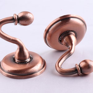 Metal European Wall Hooks, Copper Decorative Hooks,Antique Curtain Tie Backs Hook,Versatile Hooks,Coat Hangers, Towel Hook, Kitchen Hook