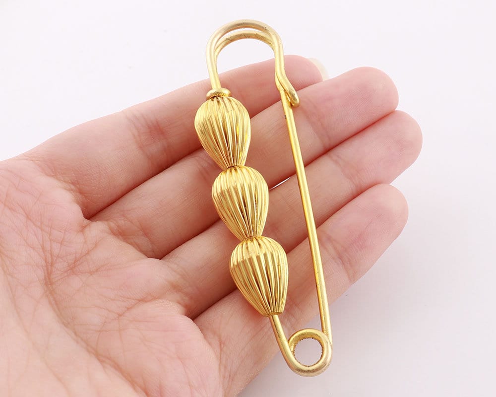 Gold Bulb Safety Pinsewing Safety Pingourd Pindecorative Etsy UK