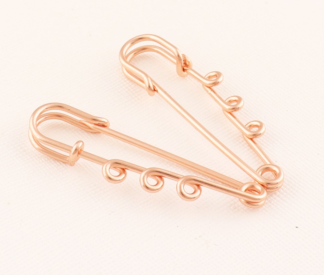 Rose Gold Safety Pins Brooch Pin 20PCS Decorative Pins 14mm Etsy