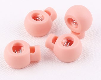 40pcs Plastic cord toggles, Elastic cord locks,Cord toggles,Spring loaded cord locks,Single hole toggles,Paracord toggle