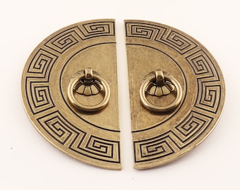 Vintage Style Cabinet Door Handles Pull,Bronze dresser pulls,13cm Pulls handles,Chinese vintage Courtly classical cabinet doors latch