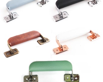Leather Handle Luggage Case Handle Swivel Suitcase Handle  Leather Handle For Briefcase Suitcase Handbag Box Drawer Puller Handle Furniture
