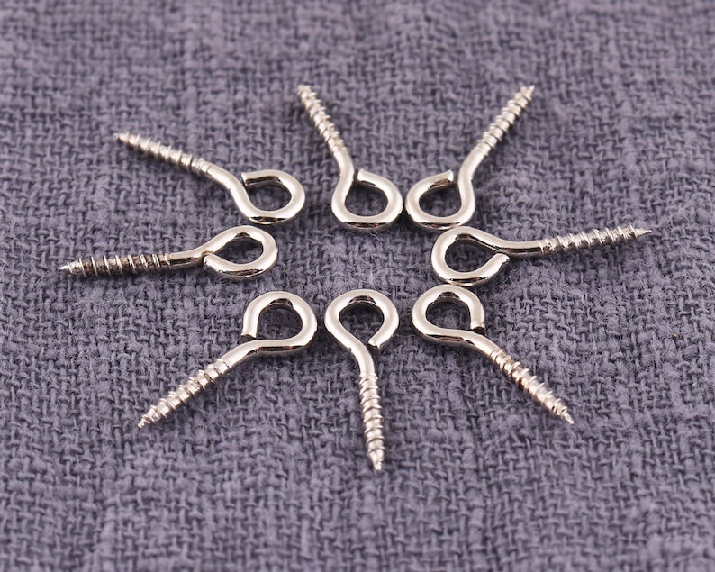 120pcs Screw Eye Bails5mm Mini Loops Screws Eye Hook Pins Etsy