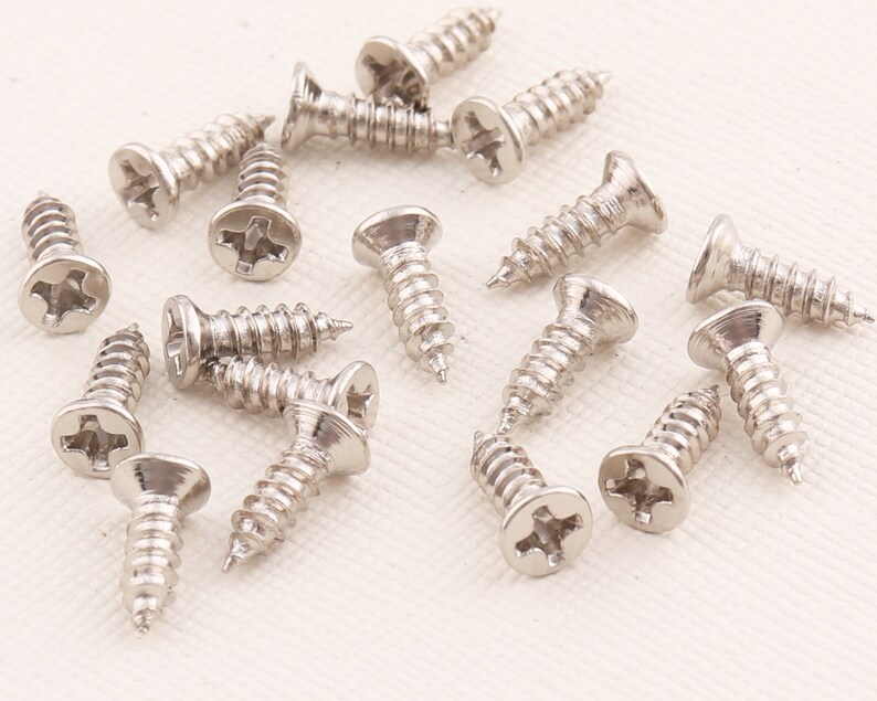 Flat Head Slotted Wood Screw/mini Tiny Machine Screw/wood Etsy