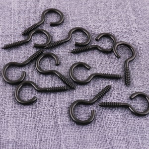 Eye Hook Pins, 12mm Screw Eye Bails, 100pcs Mini Loops Screws,  Mini Screw Eye Hook Bail Pins , Small Screw