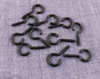 Broches de crochet d’oeil, 12mm Vis Eye Bails, 100pcs Mini Boucles Vis, Mini Vis Eye Hook Bail Pins, Petite Vis