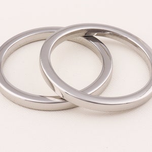 O Rings,Silver Metal O Rings Welded,Round Formed Rings,Diy silver ring,Handbag Purse Bag Making Hardware Supplies-61mmx50mm*4pcs