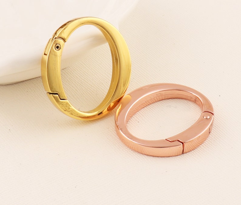 SilverGoldRose Gold O-Ring for Bag,Metal rings,Purse strap rings,Purse ring,O rings,Spring clasp,Round ring