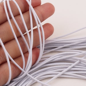 Runde Stretch Seil Schnur, 2mm Nähen Stretch String, 20Yards Elastizität Seil, DIY Zubehör Schmuck machen, elastische Band