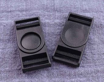 6Pcs 16mm Black plastic buckle ，Locking Side Release Buckle ，Bag Buckles , webbing buckles ,Plastic Paracord Buckle，Lanyard buckle