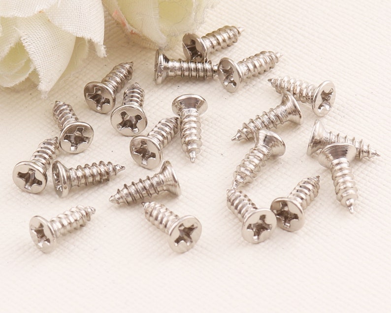 Flat Head Slotted Wood Screw/mini Tiny Machine Screw/wood Etsy