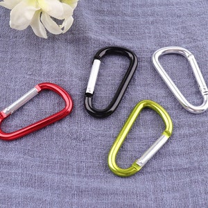 Aluminum carabiner,carabiner clips，personalized carabiner,Carabiner key chains,carabiner clasp,carabiner key ring - 2&quot;（50mm）
