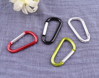 Aluminum carabiner,carabiner clips，personalized carabiner,Carabiner key chains,carabiner clasp,carabiner key ring - 2"（50mm）