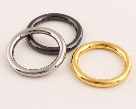 Gun Black/silver/gold O Ring 25mm Metal O Rings 20pcs Purse - Etsy