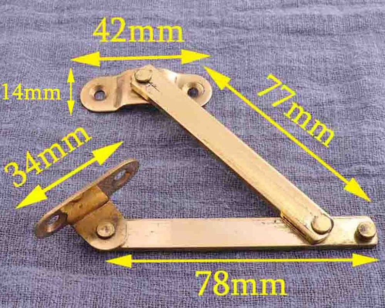 Gold Support Hinges With Foot Lid Support Foldable Hing Gold Support Hinges With Foot Lid Support Foldable Hing