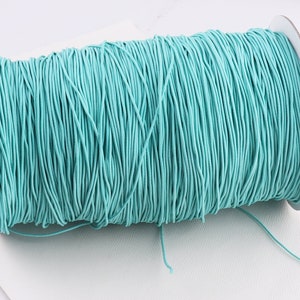 1mm Rotondo Elastic Cord,Nastro elastico, 30Yards Allunga elastico cucito,Elastic Band per maschere,Earloop Elastic Tape