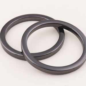 Metal O Rings Welded,Round Formed Rings,Handbag Purse Bag Making Hardware Supplies, Link O Ring-61mmx50mm*4pcs