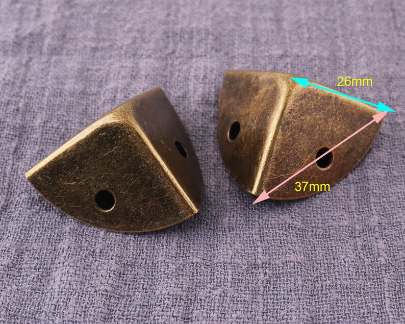 Box Corner Decorative Corner 10pcs Bronze Corner 26mm Metal Etsy