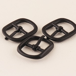 Belt buckle,Black Pin buckle,Handbag buckle,Strap buckle, Handmade buckle,Black Metal buckle,Suspender buckle-23mmx14mm*24pcs