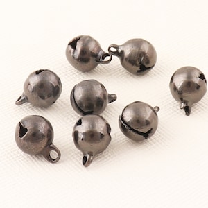 Black metal bells,140pcs Christmas bells,8mm Craft bells,Liberty bells,Jingle bells,Sleigh bells,Small bells