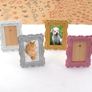 Valentine&#39;s Day Gift Couple Photos Frame Tabletop Picture Display Christmas Holiday Dollhouse Decorations Vintage Style Photo Frame