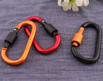 Aluminum carabiner,carabiner clips，personalized carabiner,Carabiner key chains,carabiner clasp,carabiner key ring - 3"（78mm）