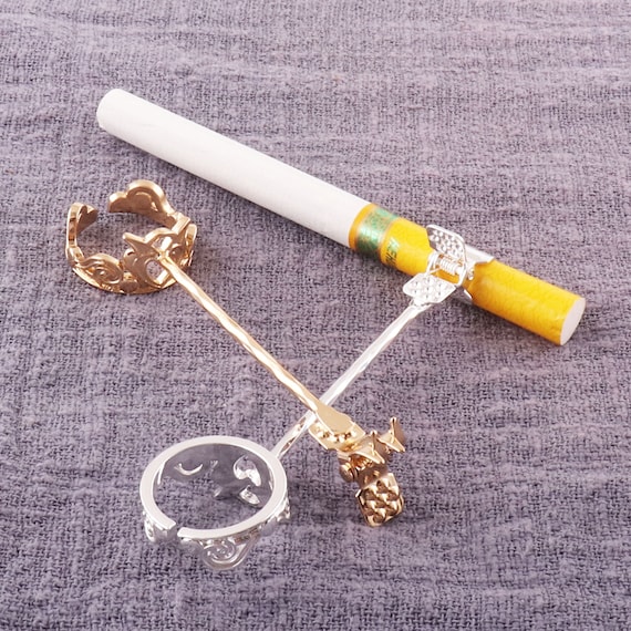 Porta anello sigaretta Gold&Silver 3 lunghezza anello - Etsy Italia