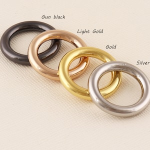 Gunmetal/Light Gold/Gold/Silver Round Ring,Handbag o ring,Connector ring,O Rings,Jump rings,Links and connector findings