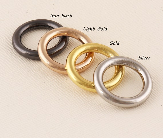 Gunmetal/light Gold/gold/silver Round Ring,handbag O Ring,connector Ring,o  Rings,jump Rings,links and Connector Findings 