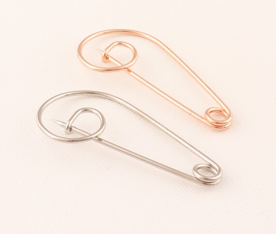 Rose Gold/silver Safety Pin, 55mm Decorative Pins, 20pcs Push Pins
