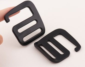 G Hook buckle,G shape Release Belt Buckle,G-Buckle - Webbing Adjuster with Hook,G Hook Adjuster Slider Fastener Bag Hardware-35mm**4pcs
