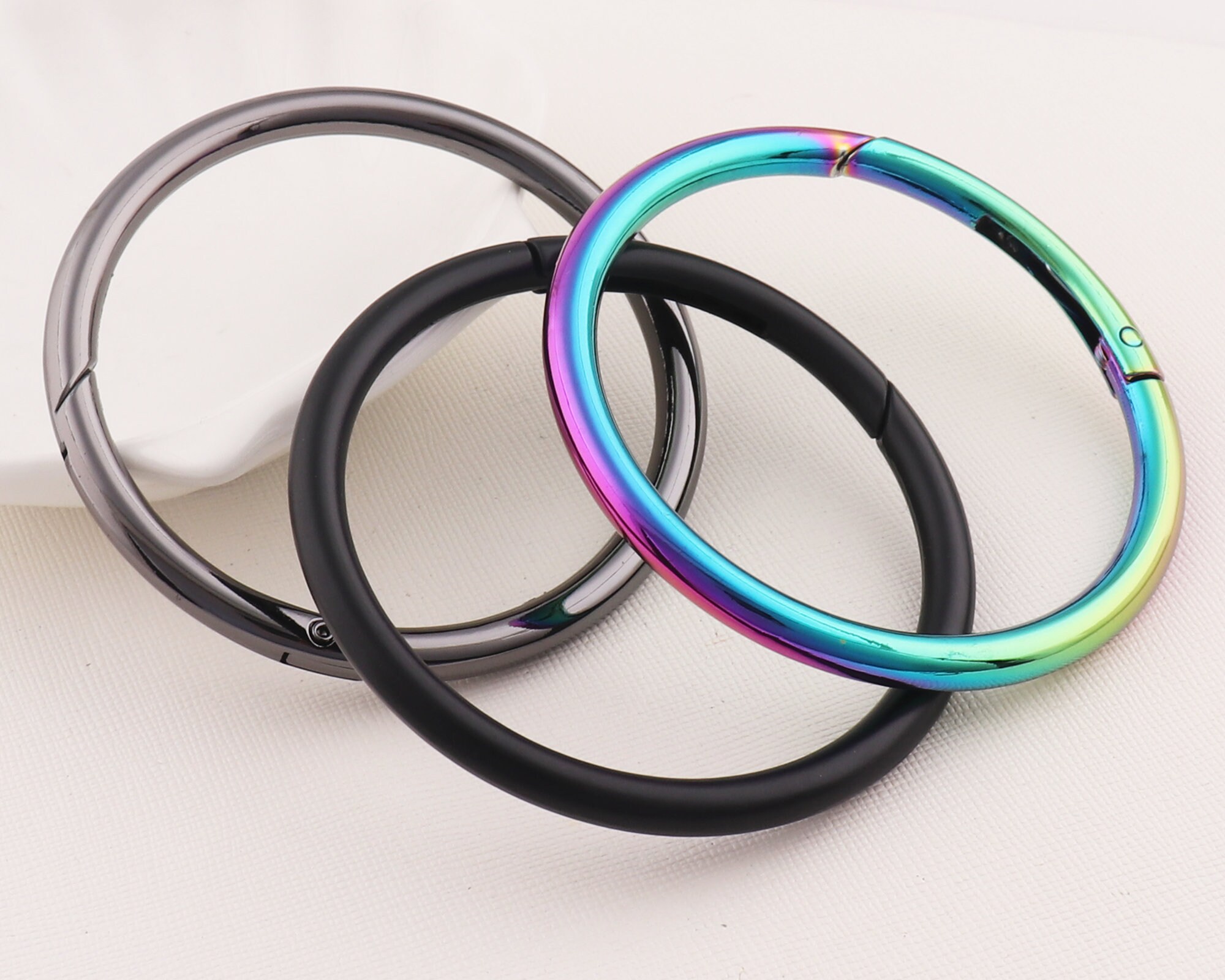 Long Spring Ring Spring Rings,round Ring,jump Rings,o-ring for Bag,purse Strap Rings ...