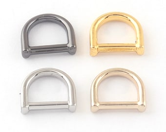 Anillos D Plata/Oro pálido/Oro/Gunmetal 1/3''(7mm) anillos de metal, herrajes para bolsos, accesorios para bolsos cruzados, fabricación de bolsos, bolsos hechos a mano