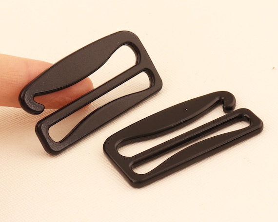 Metal Bra Making Strap Slide Hooks/g Hooks/bra Strap Slider Hooks in Black/ metal G-hook/replacement Hooks for Bra Straps-36mmx30mm10pcs -  Canada