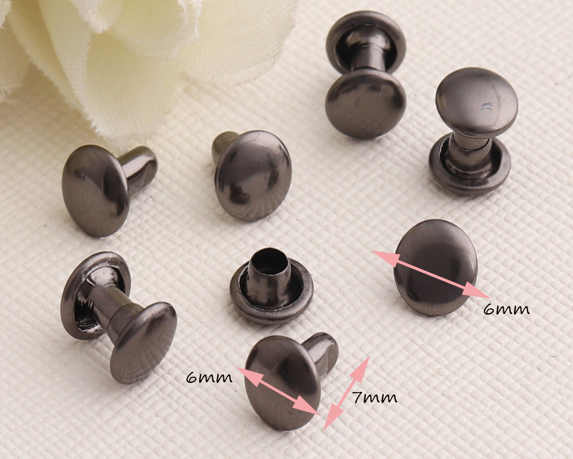 Stud Rapid Rivets Leather Craft Repairdouble Cap Rivetssmall Etsy UK