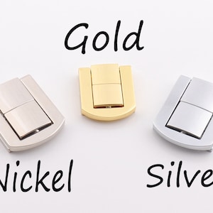 clutch purse lock , Latch Hasp，buckle locks，metal clutch lock，tongue lock - 25mm 30mm