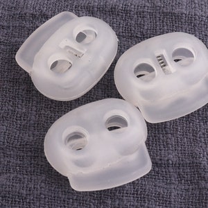 20pcs 5mm Oval Bean Cord Lock Stopper Fine,5mm Corda Buckle,Connettore Buckle, Blocca Toggle Cord Stoppers