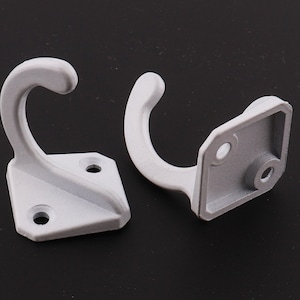 4Pcs 35mm White Metal Coat Hook，Coat Rack ,Vintage Wall Hook,hat and coat hook,Towel Hook