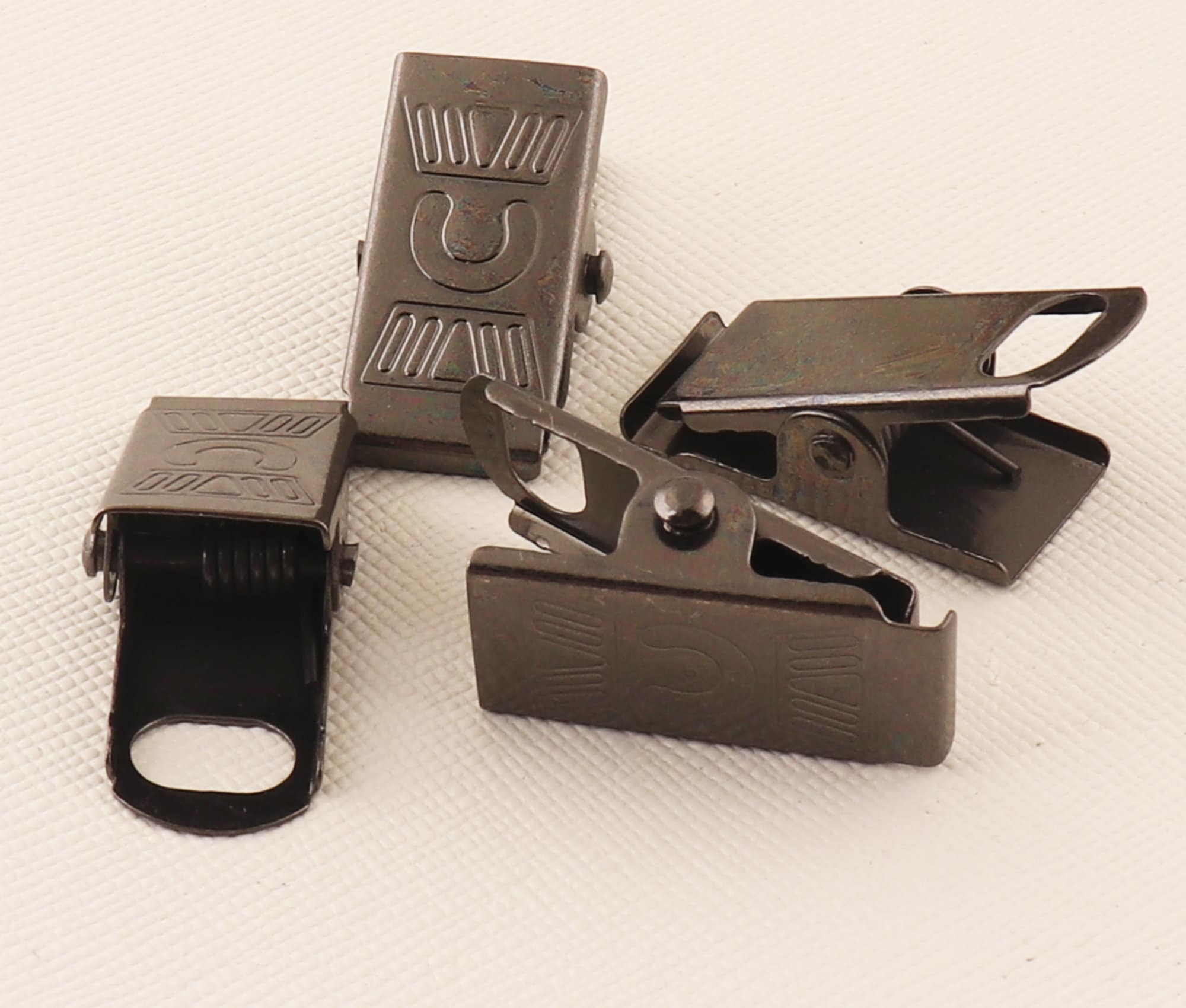 Black Metal ID Badge ClipsBadge HoldersID Holder Clips Name Etsy