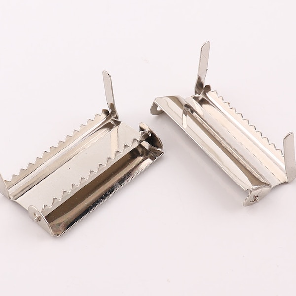 Silver Sew on Ratchet Slide Adjuster,Plated buckle slide with teeth,Suspender Slide Adjuster,Strap Adjuster,Suspender Clip-1-1/2"（38mm）