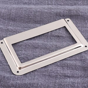 6 pz 48mm Cornici per etichette in metallo argento, cornice per etichette per cassetti, etichetta per cassetto della libreria, porta etichette per armadietto, porta etichette per cassetti file