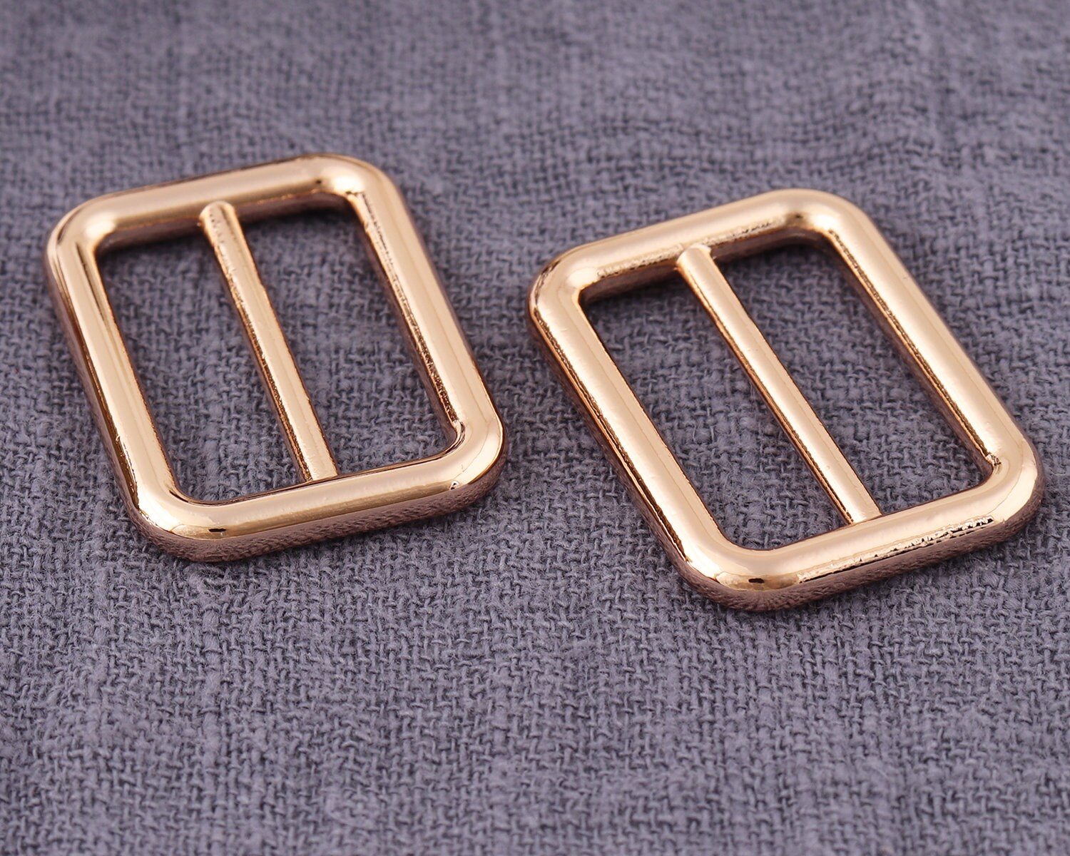 4pcs Gold Flat Metal Slide Buckle Bag Belt Adjuster Etsy